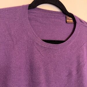 Purple Cashmere Sweater for Men